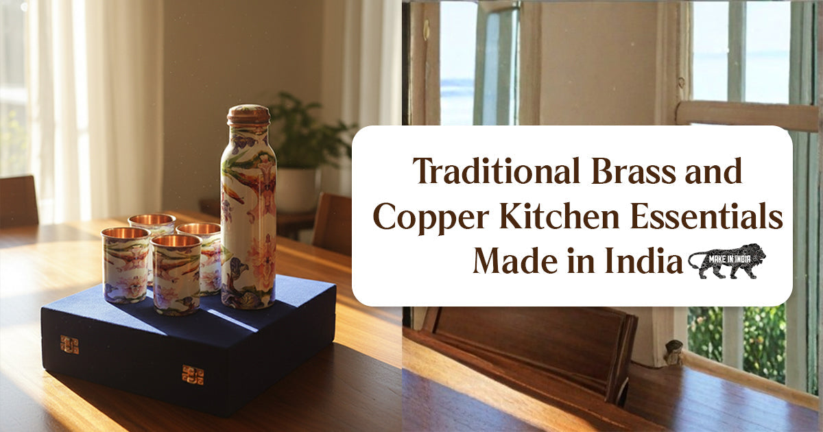 Traditional Brass and Copper Kitchen Essentials Made in India